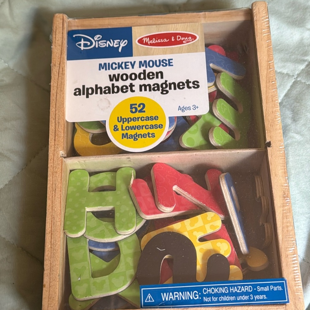 Brand new Melissa and Doug Mickey Mouse Alphabet Magnets. New